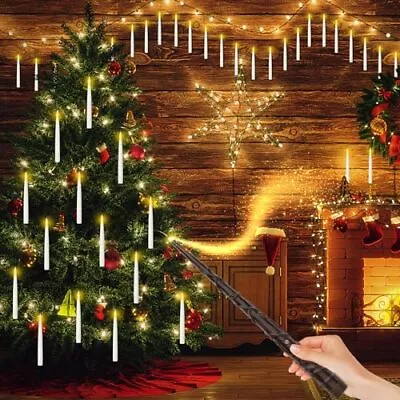Floating Candles With Wand Remote - 12 Pcs Flameless Battery Operated LED Magic • $15.56