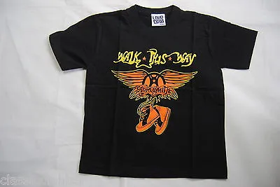 Aerosmith Walk This Way Kids T Shirt New Official Pump Rocks Get A Grip Dream On • £7.99