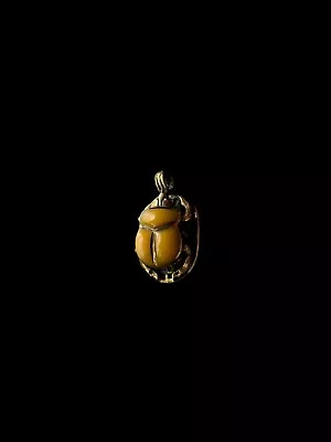 Scarab Beetle Pendant Made In Egypt  Handmade Egyptian Jewlery • $80