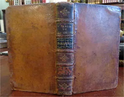 Feelings Of Soul Touch Of God 1748 Massillon French Leather Religious Book • $108