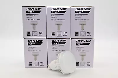 12 Watt LED PL Lamp Type A 5000K 4-PIN G24Q/GX24q Base Equivalent Up To 26W 6ct • $54