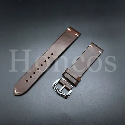 22mm Smooth Leather Watch Band Strap Fits For Movado Bold 3600432 Watch Brown • $20.95