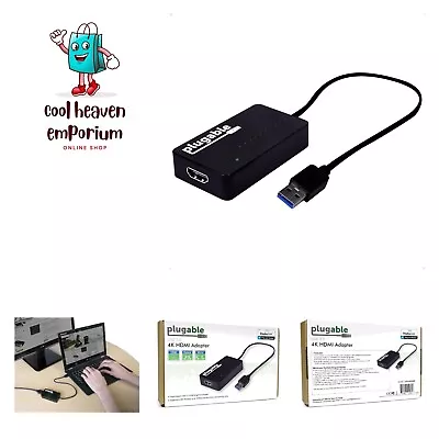 USB 3.0 To HDMI 4K UHD Video Graphics Adapter For Multiple Monitors Up To 384... • $90.99