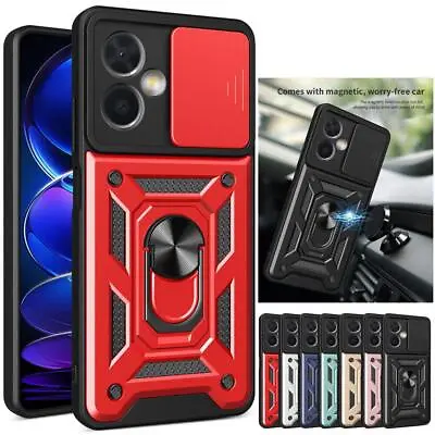 For Xiaomi Redmi 13C Note 12S 12 Pro Shockproof Ring Stand Case+Screen Protector • $19.99