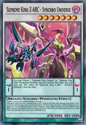 LEDE-EN100 Supreme King Z-ARC - Synchro Universe Super Rare 1st YuGiOh PREORDER • £0.99