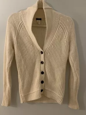 J. Crew NWOT Women's Ivory Cardigan Sweater Size XS Acrylic/Wool/Mohair Blend • $12.30