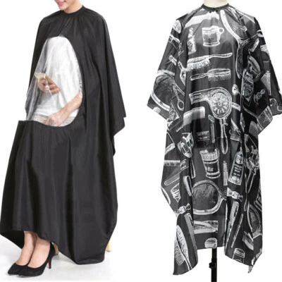 £3.91 • Buy Pro Hair Cutting Cape Apron Salon Barber Hairdressing Waterproof Cover 2 Colours