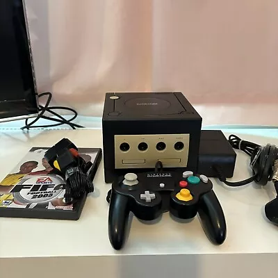 Nintendo Gamecube Console With Cables & Official Game Cube Controller / Tested • £67.99