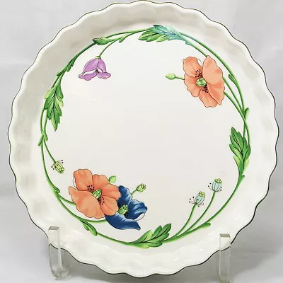 AMAPOLA By Villeroy & Boch Quiche Dish 9.5   NEW NEVER USED Made In Germany • $89.99