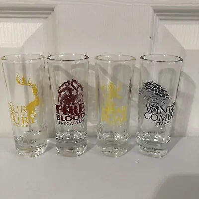 Game Of Thrones Set Of 4 Shot Glasses 2019 • £16