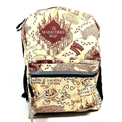 Harry Potter The Marauders Map All Over Print 16  Kids Backpack Multicolor • $30.68