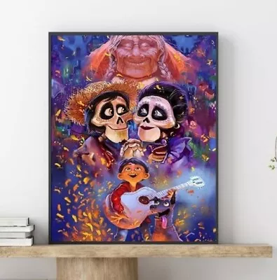 $13.95 • Buy SALE..DISNEY COCO.  DIY 5D DIAMOND PAINTING KIT.FULL DRILL 30 X 40