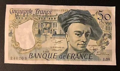 France Banknote 50 (Fifty) Francs Banknote 1984 • £4.99