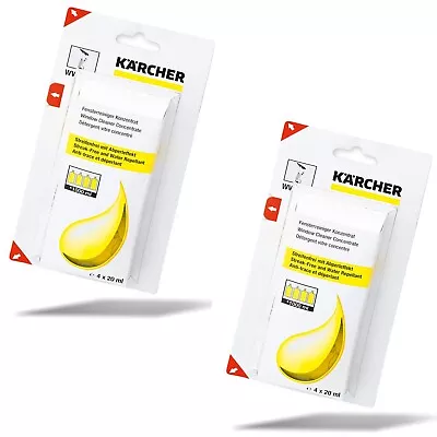 Concentrate For Karcher Window Vac Window Cleaner WV50 Pack Of 8 X 20ml Genuine • £16.99