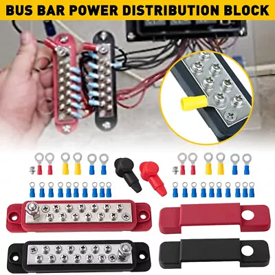 2X Power Distribution Terminal Block Screws Battery Bus Bar For Car/Boat/Marine • $19.94