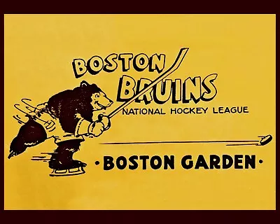 Vintage Boston Bruins Wall Art Poster  -  8x10 Photo • $6.99