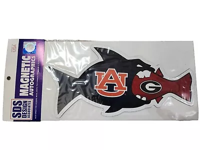 Auburn/ Georgia Decal 6x3 Auburn Shark Eating Rival Great For Car Or Prank 😎 • $2.99