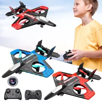 V25 Foam Drone Jet Fighter Remote Control Airplane RC Spin Plane Glider Boy Toy • $94.35