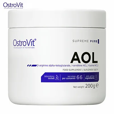 OSTROVIT AOL POWDER Anabolic Amino Aicds Formula L-Arginine L-Ornithine L-Lysine • £29.39