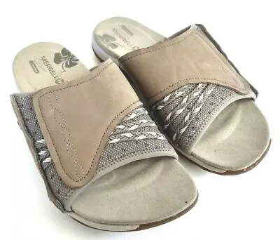 Merrell Lilyfern Aluminun Womens Size 5 Brown Slip On Slippers Flip Flop Sandals • $42.84