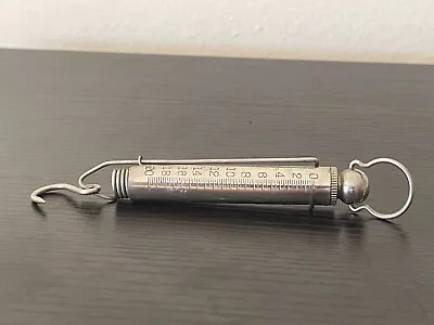 Vintage Pelouze Mfg. Co. Chicago Patented - Hanging Spring Scale - Brass 20 Lb • $12