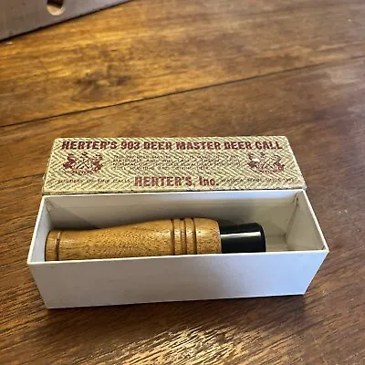 $19.99 • Buy Vintage Herter’s World Famous Game Calls, 903 Master Deer Call, Original Box