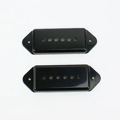 A Pair Of P-90 P90 Dog-ear Pickup Replacement Covers Black Both 50mm • $7.99