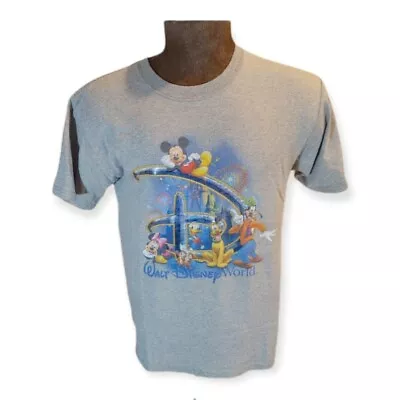 Walt Disney World Magic Kingdom  Castle Mickey Goofy T Shirt Medium Minnie Daffy • $15.93