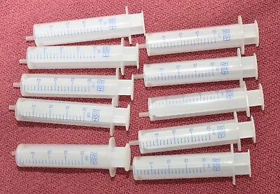 $3.50 • Buy 10 Pcs 20ML 20CC Plastic Disposal Syringe W Eccentric Tip - New.