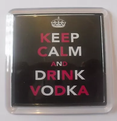 Black - Keep Calm And Drink Vodka Coaster • £2.20