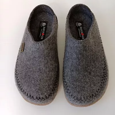 Haflinger Unisex New Gray Fletcher Arch Support Wool Clogs (718001) Size 37 • $90