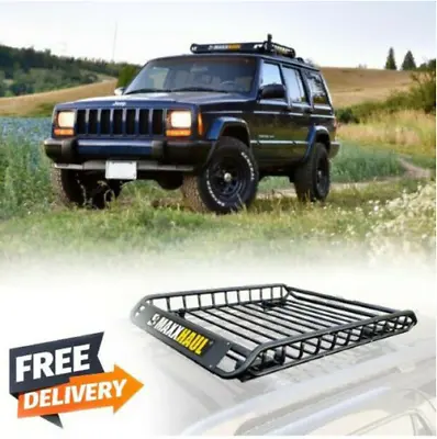 $160 • Buy Heavy Duty Roof Rack Cargo Carrier For Trip Luggage Basket Rooftop Vacation Jeep
