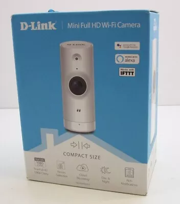 D-Link DCS-8000LH Mini Indoor IP Security Camera 720p HD Wi-Fi Motion Detect • £29.95