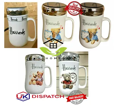 £11.99 • Buy Harrods Mug/cup With Lid Travel Coffee Tea Work Hot Cold Drinks Christmas Gift