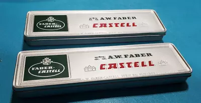 24  Vintage A.w. Faber Castell 9000 8h Pencils With Tin Case -new Old Stock • $19.95