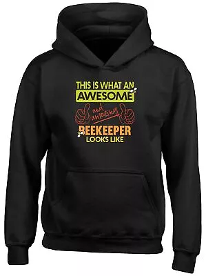 Awesome And Amazing Beekeeper Kids Hoodie Farm Zoo Wildlife Boys Girls Gift Top • £13.99