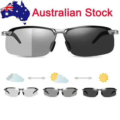 $8.98 • Buy UV400 Photochromic Polarised Polarized Sunglasses Fishing Driving Eyewear Retro