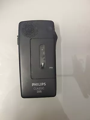 PHILIPS CLASSIC 388 Pocket Memo Mini Cassette Portable Recorder. Tested & Works • $100