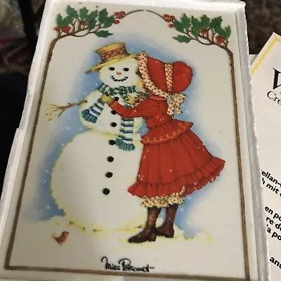 Villeroy & Boch  Porcelain Vilbo Card Snowman Miss Petticoat New • $24.95