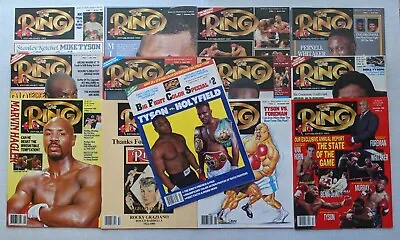 The Ring Magazine 1990 Complete 12 Month Set Bonus Tyson & Holyfield Poster NOS • $21