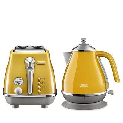 $278 • Buy DeLonghi Icona Capitals Kettle And Two Slice Toaster Breakfast Pack CTOC2003Y...