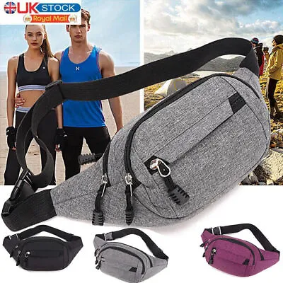 £6.39 • Buy Bum Bag Fanny Pack Travel Waist Money Belt Leather Pouch Holiday Festival Wallet