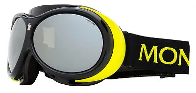 Moncler ML0130A Vaporice Ski Goggles 39C Black/Yellow • $299