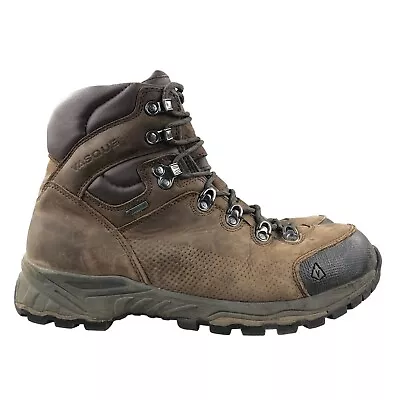 Vasque Men's Size 9W WIDE St. Elias Slate Brown Leather GTX Gore-Tex Hiking Boot • $85.73