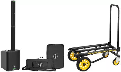 Mackie SRM-Flex 1300w Portable Line Array DJ Speaker PA System+Sub+Rolling Cart • $899.99