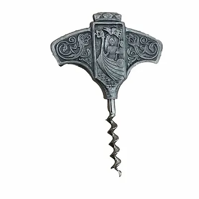 Vintage Norwegian Royal Pewter Wine Bottle Opener • $19.99