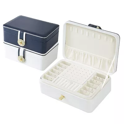 Portable Jewellery Box Organizer Travel Boxes Jewelry Ornaments Storage Case UK • £12.99