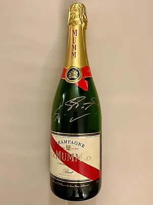 Michael Schumacher F1 MUMM Hand SIGNED Champagne Bottle (empty/promo Use) • $999