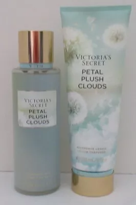 Victoria's Secret Fragrance Mist & Lotion Set 2 PETAL PLUSH CLOUDS Peony Mimosa • $37.65