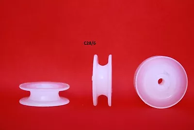 £5 • Buy 28 Mm Round U Groove Nylon Pulley Wheel Roller, Various Groove Size High Quality